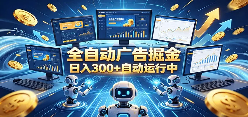自动广告G机，日入300+，正规平台，广告浏览获益，时间自由，适合各类人群日常增收 - 项目资源网