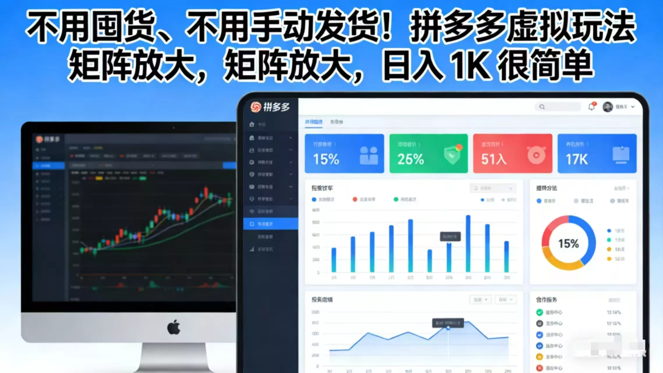 不用囤货、不用手动发货!拼多多虚拟玩法,矩阵放大,日入 1K 很简单 不用囤货、不用手动发货!拼多多虚拟玩法,矩阵放大,日入 1K 很简单