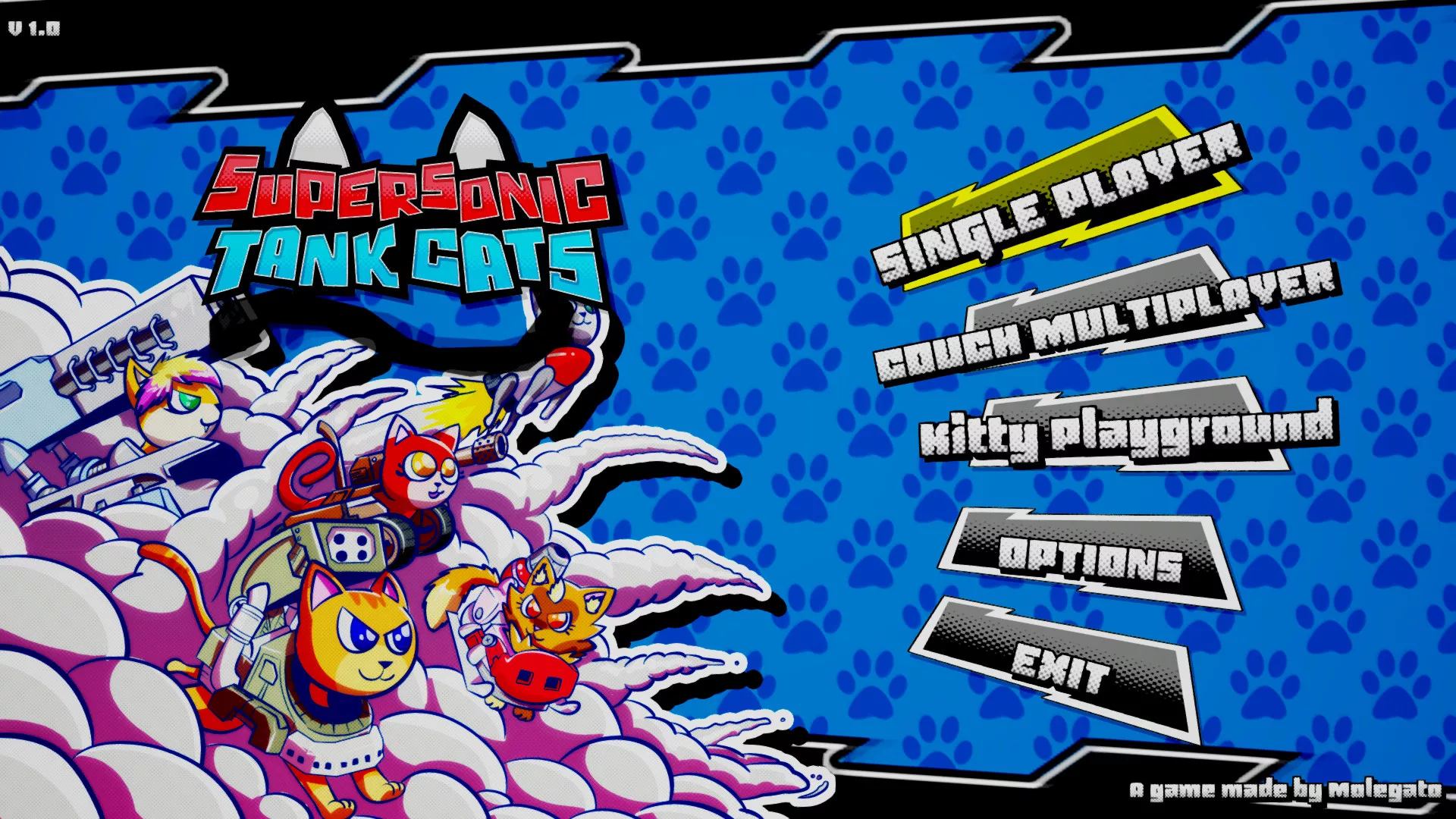 《超音速坦克猫 Supersonic Tank Cats》Switch英文版NSP下载 - 项目资源网