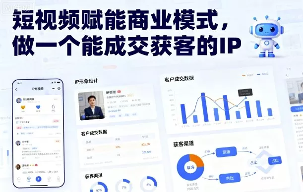 短视频赋能商业模式，做一个能成交获客的IP(更新) - 项目资源网
