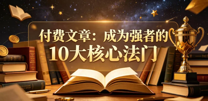 付费文章:成为强者的10大核心法门 付费文章:成为强者的10大核心法门