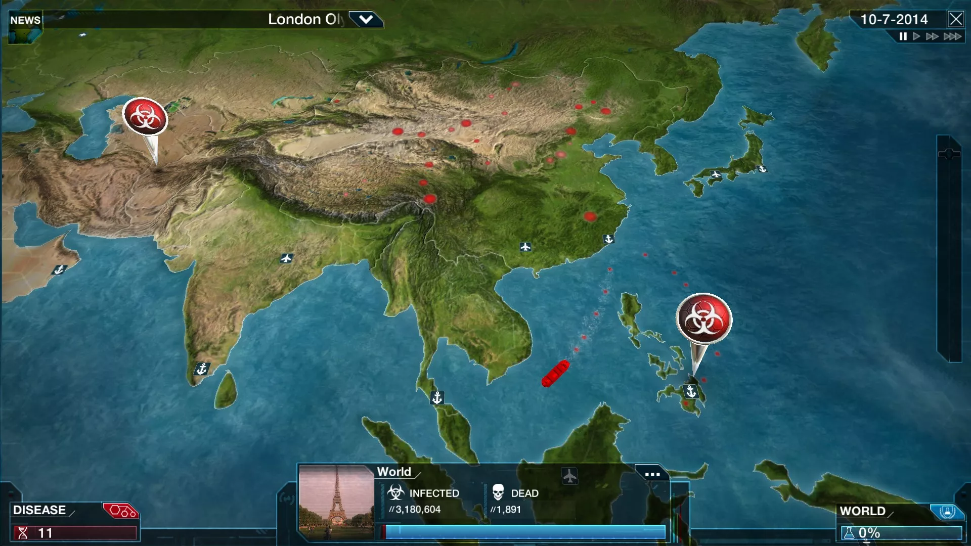 PC游戏《瘟疫公司：物竞天择/瘟疫公司：进化/Plague Inc: Evolved》中文+Build.21244809下载 - 项目资源网
