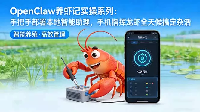 OpenClaw养虾记实操系列：手把手部署本地智能助理，手机指挥龙虾全天候搞定杂活 - 项目资源网