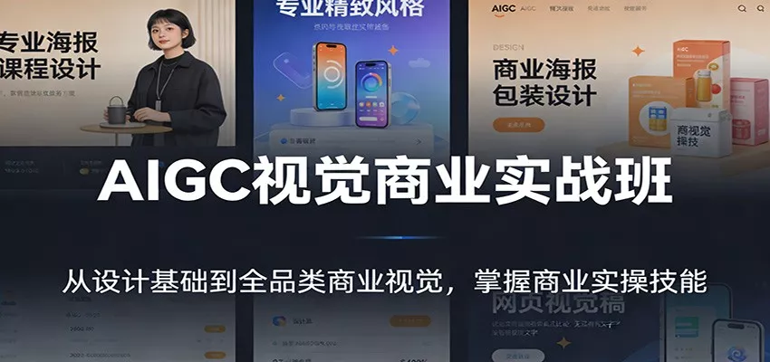AIGC视觉商业实战班：从设计基础到全品类商业视觉，掌握商业实操技能 - 项目资源网