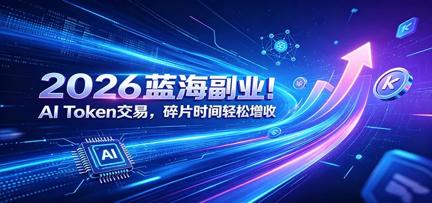2026蓝海副业！AI Token交易，碎片时间轻松增收 - 项目资源网