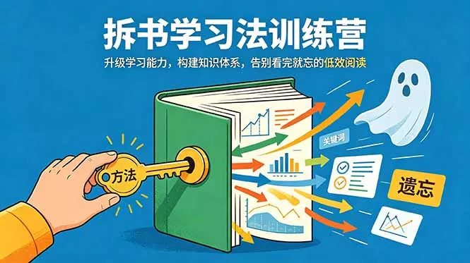 拆书学习法训练营，升级学习能力，构建知识体系，，告别看完就忘的低效阅读 - 项目资源网