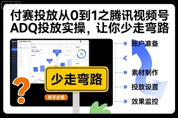 付赛投放从0到1之腾讯视频号ADQ投放实操，让你少走弯路 - 项目资源网