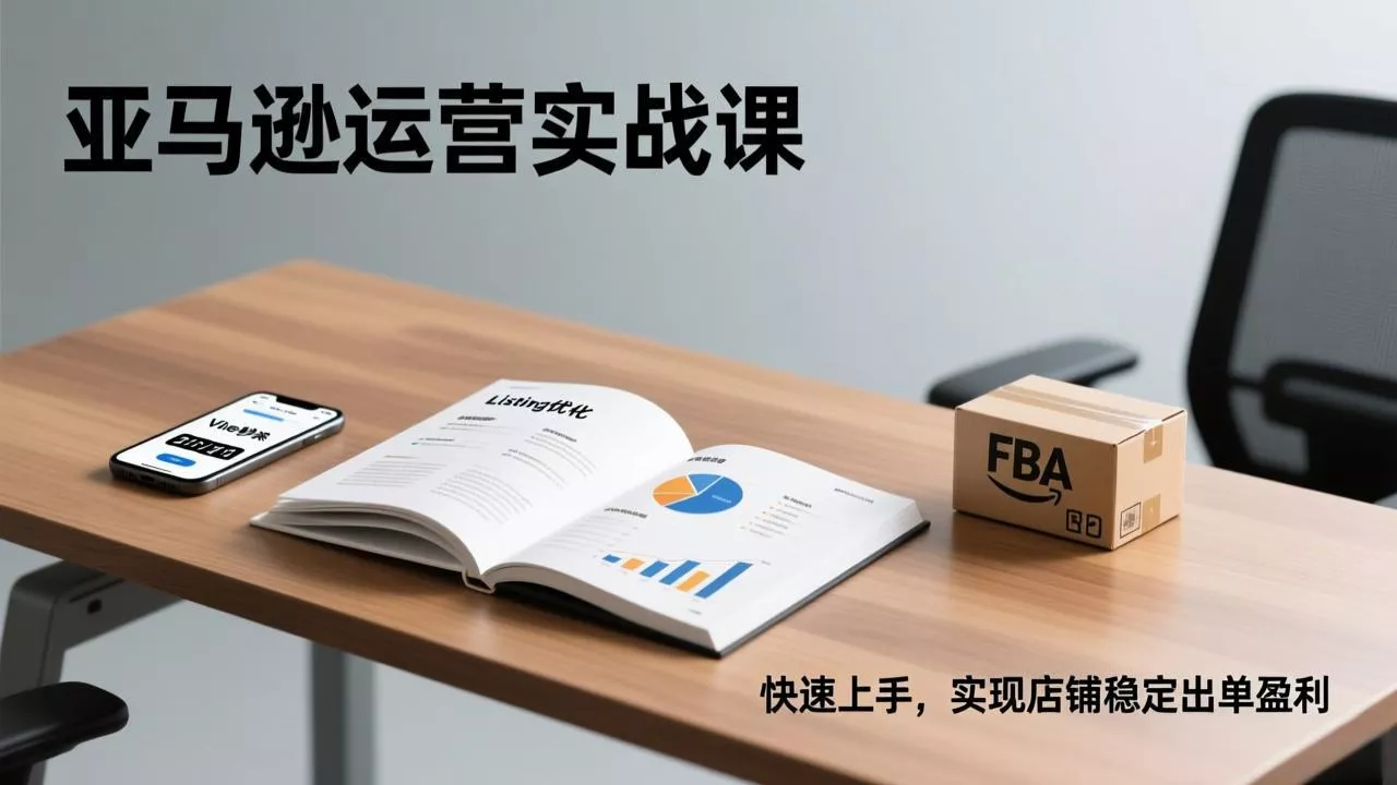 亚马逊运营实战课,Listing优化、Vine秒杀、FBA发货,快速上手,实现店铺稳定出单盈利 亚马逊运营实战课,Listing优化、Vine秒杀、FBA发货,快速上手,实现店铺稳定出单盈利