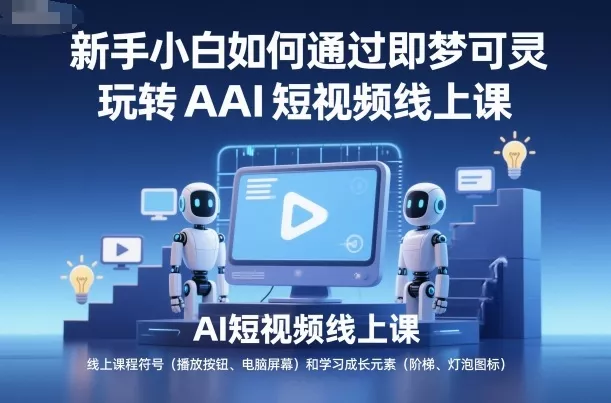新手小白如何通过即梦可灵玩转AI短视频线上课 - 项目资源网