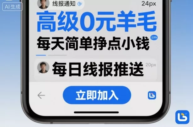 高级0元羊毛线报社群项目,每天简单挣点小钱 - 项目资源网