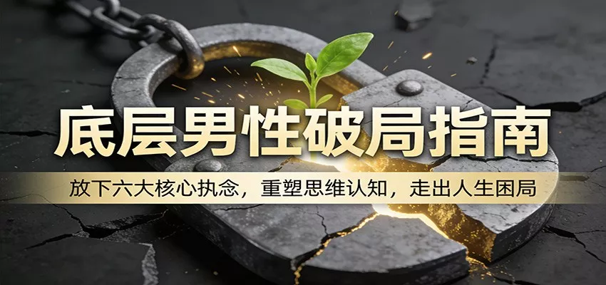 底层男性破局指南:放下六大核心执念,重塑思维认知,走出人生困局 - 项目资源网