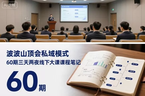 波波山顶会私域模式60期三天两夜线下大课课程笔记(文档) - 项目资源网