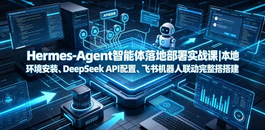 Hermes-Agent智能体落地部署实战课｜本地环境安装、DeepSeek API配置、飞书机器人联动完整搭建教程 - 项目资源网