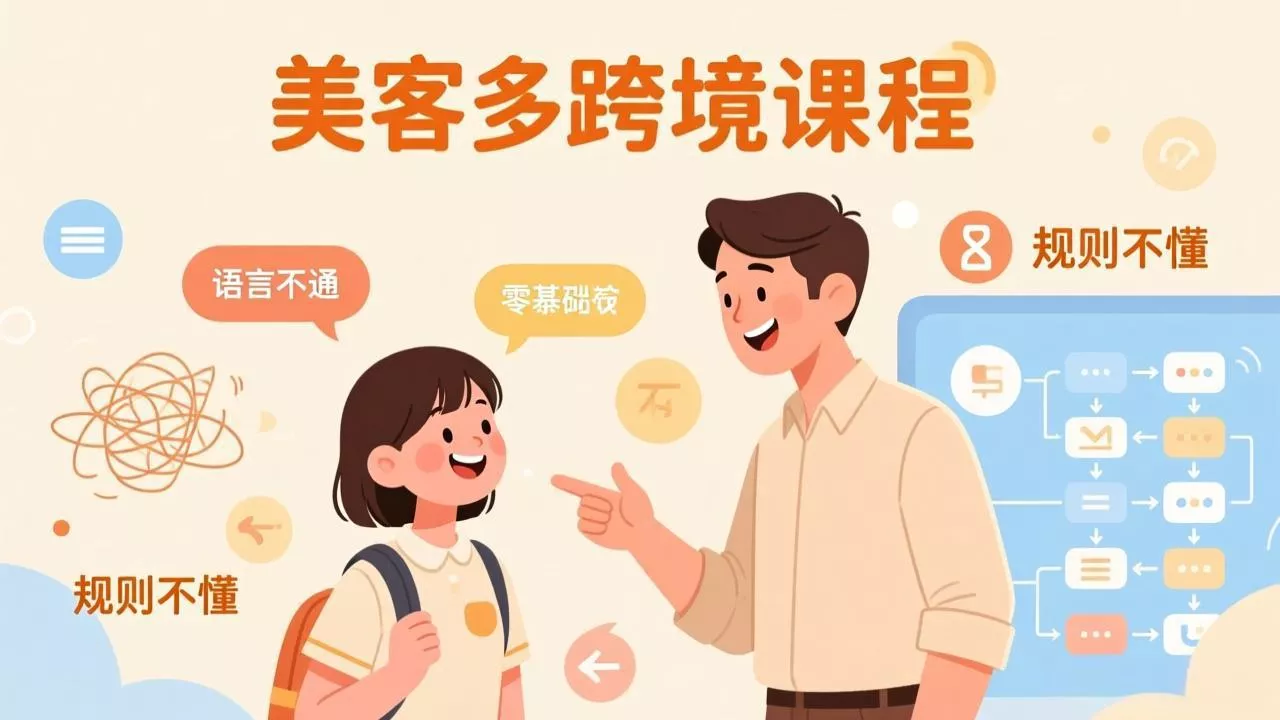 怕语言不通、怕不懂规则?零基础小白也能做的美客多跨境课,手把手带你美客多开店稳赚 怕语言不通、怕不懂规则?零基础小白也能做的美客多跨境课,手把手带你美客多开店稳赚