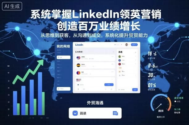 系统掌握LinkedIn领英营销，创造百万业绩增长，从思维到获客，从沟通到成交，系统化提升外贸能力 - 项目资源网