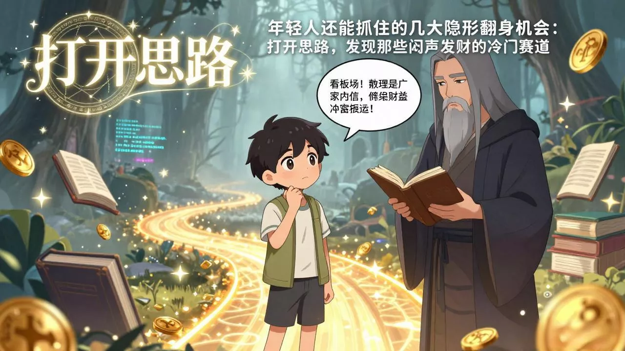 付费文1+2：年轻人还能抓住的几大隐形翻身机会：打开思路，发现那些闷声发财的冷门赛道 - 项目资源网