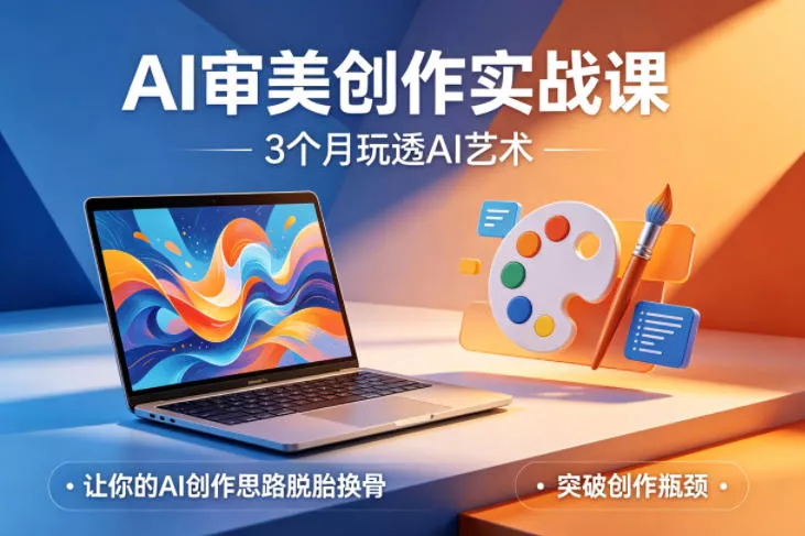 AI审美创作实战课,3个月玩透AI艺术,让你的AI创作思路脱胎换骨,突破创作瓶颈 AI审美创作实战课,3个月玩透AI艺术,让你的AI创作思路脱胎换骨,突破创作瓶颈