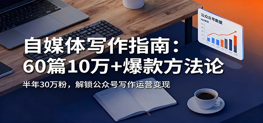 自媒体写作指南：60篇10万+爆款方法论，半年30万粉，解锁公众号写作运营变现 - 项目资源网