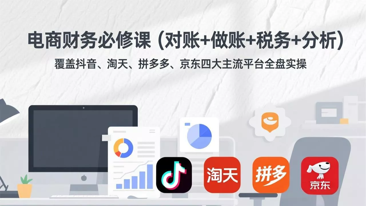电商财务必修课(对账+做账+税务+分析 电商财务必修课(对账+做账+税务+分析