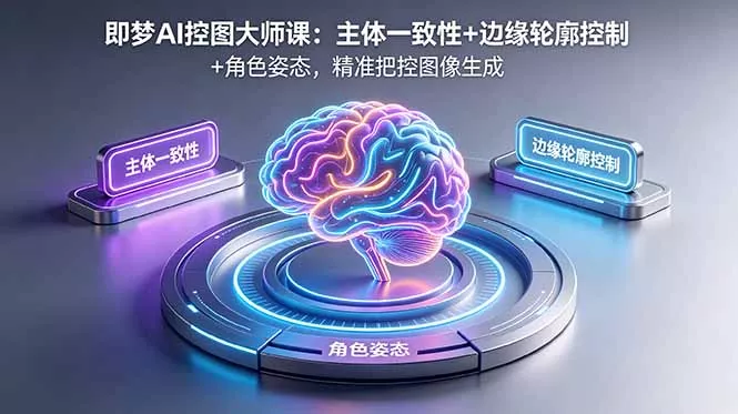 即梦AI控图大师课：主体一致性+边缘轮廓控制+角色姿态，精准把控图像生成 - 项目资源网