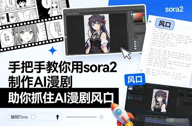 手把手教你用sora2制作AI漫剧,助你抓住AI漫剧风口 手把手教你用sora2制作AI漫剧,助你抓住AI漫剧风口