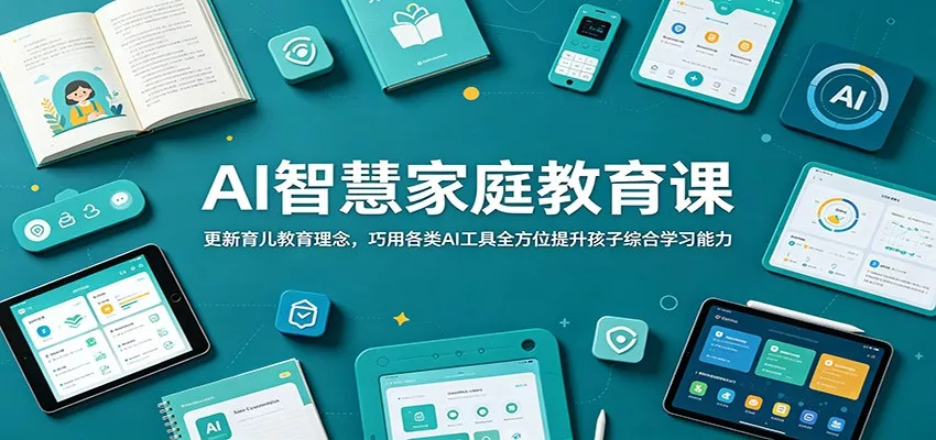 AI智慧家庭教育课：更新育儿教育理念，巧用各类AI工具全方位提升孩子综合学习能力 - 项目资源网