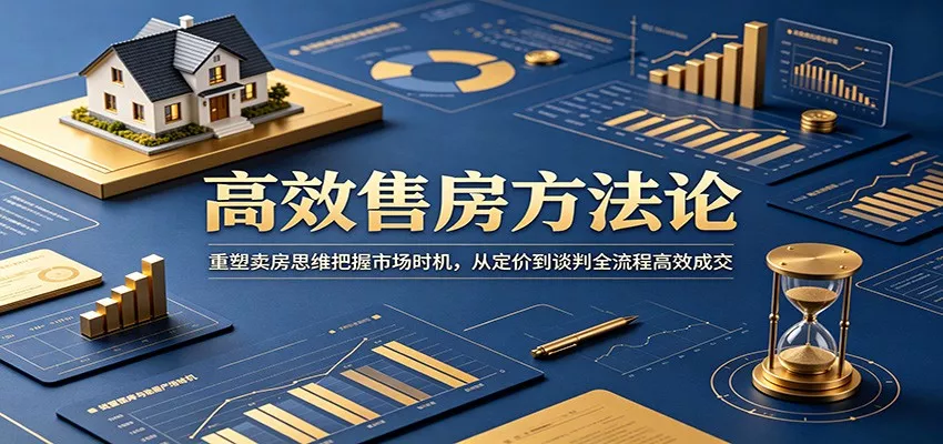 高效售房方法论：重塑卖房思维把握市场时机，从定价到谈判全流程高效成交 - 项目资源网