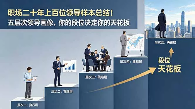 付费文章:职场二十年上百位领导样本总结!五层次领导画像,你的段位决定你的天花板 付费文章:职场二十年上百位领导样本总结!五层次领导画像,你的段位决定你的天花板