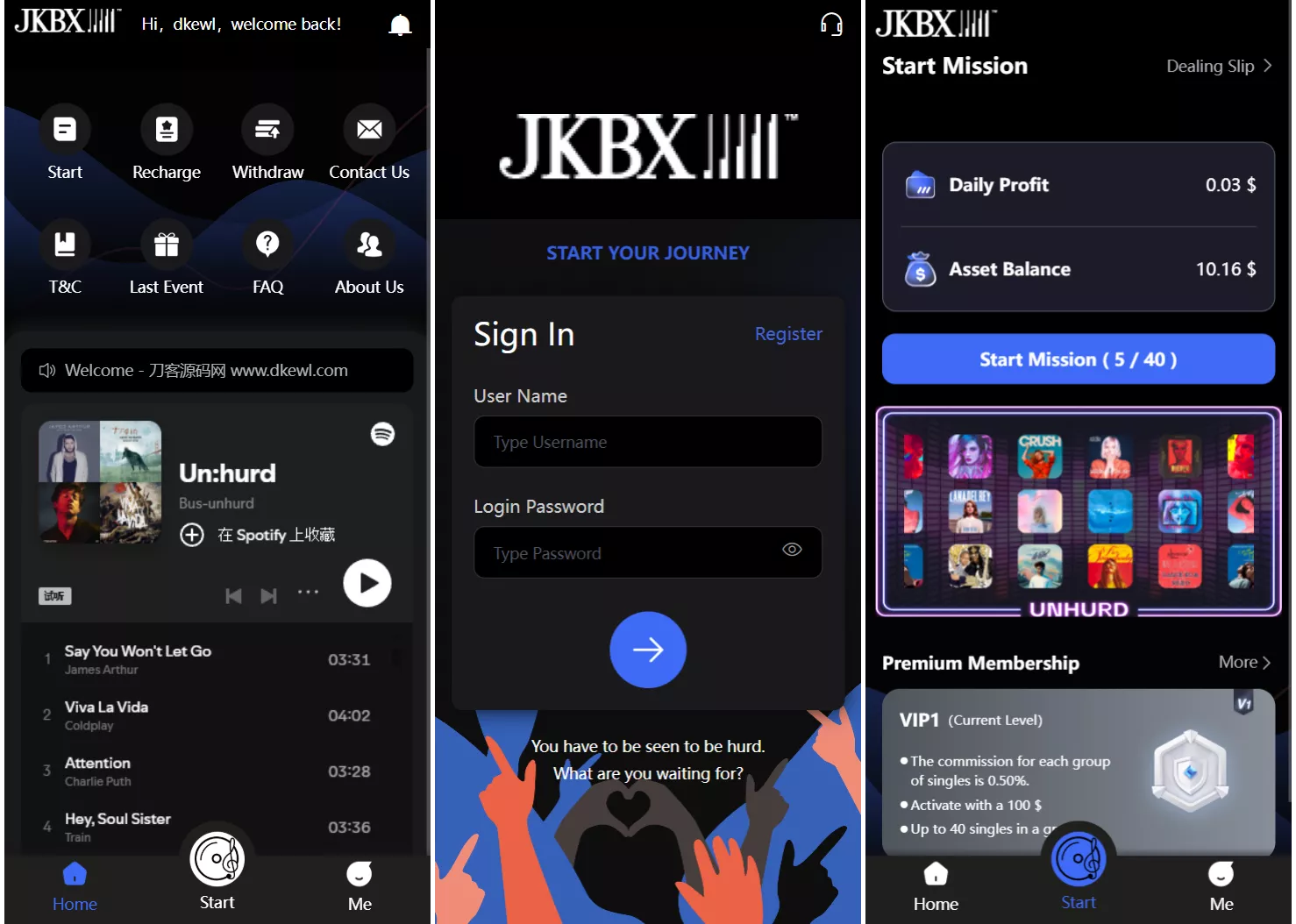 JKBX海外音乐抢单系统源码 Thinkphp框架 附教程 - 项目资源网