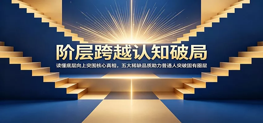 阶层跨越认知破局：读懂底层向上突围核心真相，五大稀缺品质助力普通人突破固有圈层 - 项目资源网