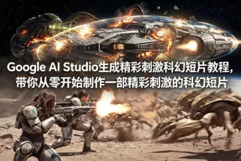 Google AI Studio生成精彩刺激科幻短片教程，带你从零开始制作一部精彩刺激的科幻短片【双语字幕】 - 项目资源网