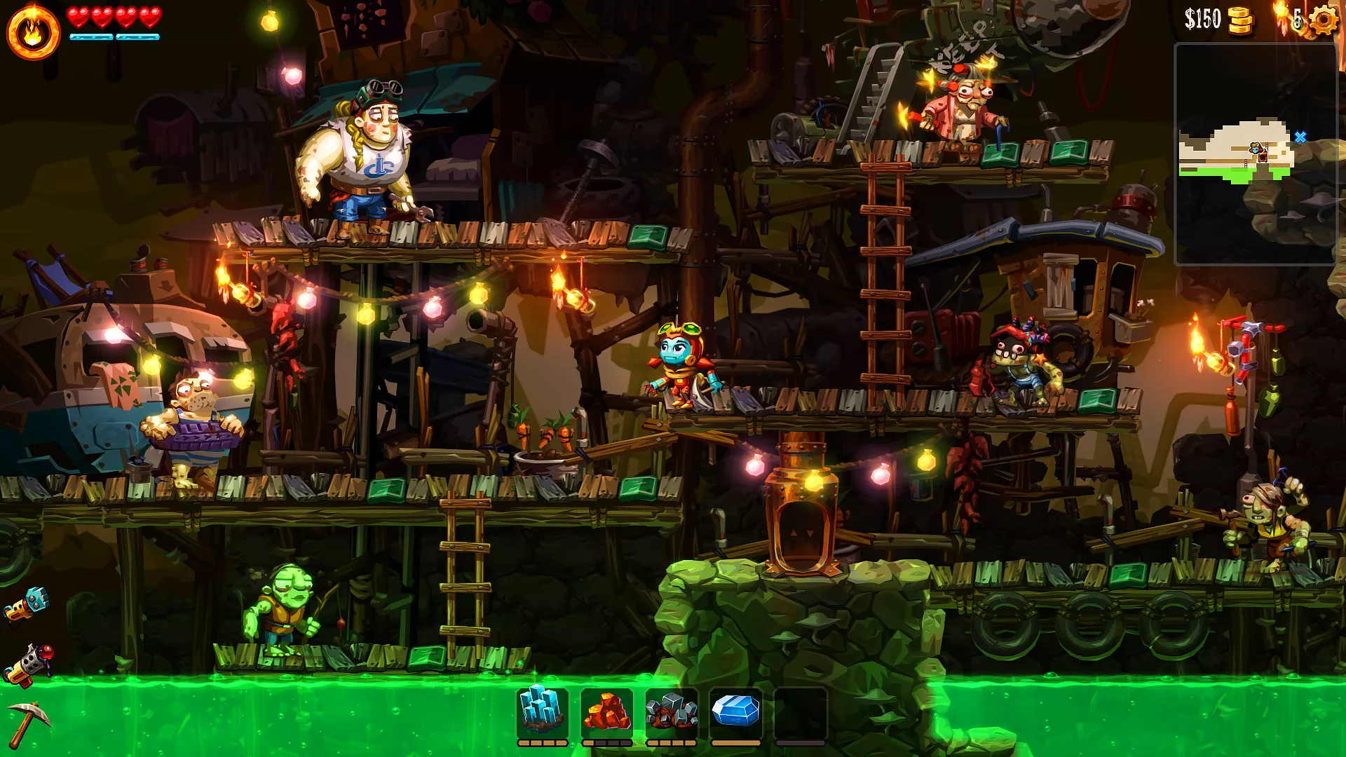 《蒸汽世界 挖掘2 SteamWorld Dig2》Switch中文版NSP下载 – 含4.1.1补丁 - 项目资源网