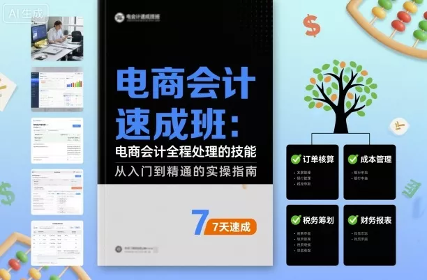 电商会计速成班，电商会计全程处理的技能 - 项目资源网