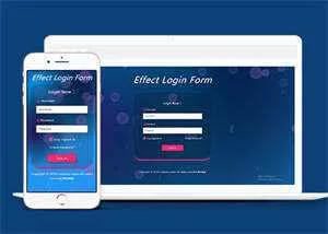 宽屏HTML5动态背景登录页面模板 - 项目资源网