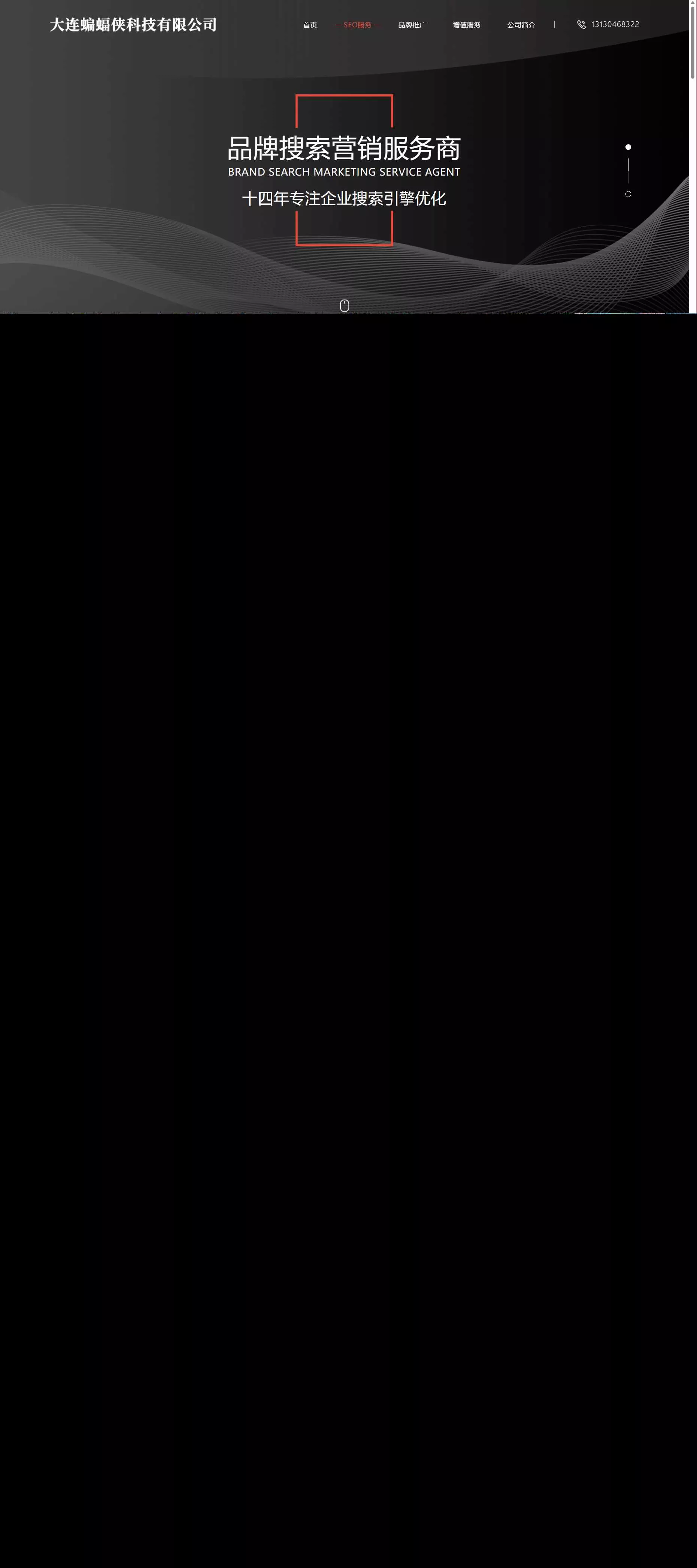 分享一套简洁大气且好看的排名seo官网源码 - 项目资源网