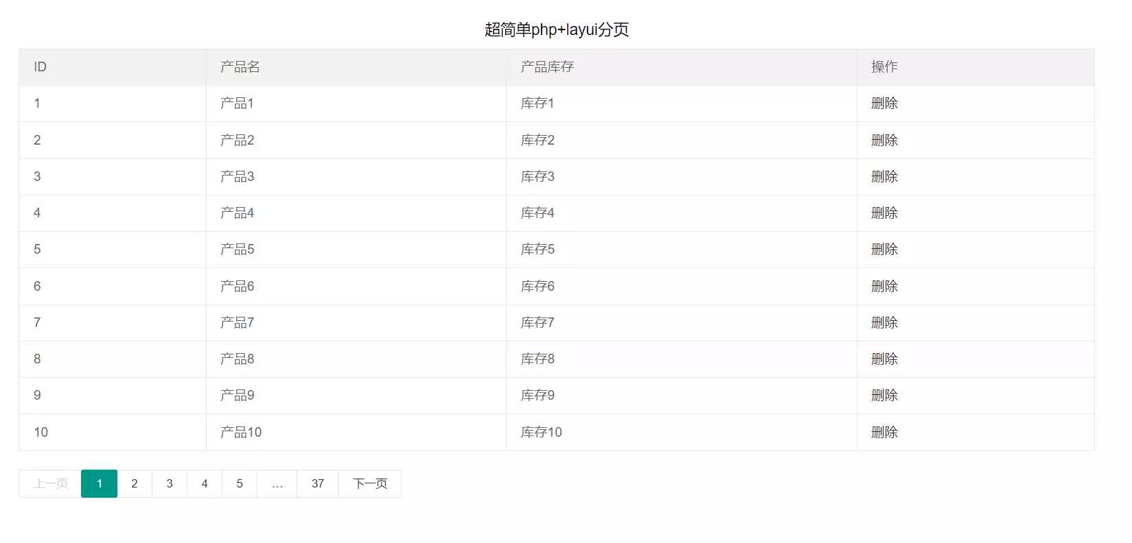 php7+layui超简单分页 - 项目资源网