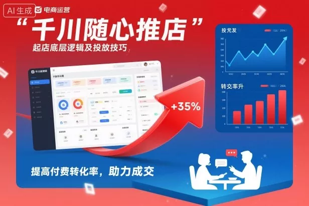 千川随心推起店底层逻辑及投放技巧，提高付费转化率，助力成交 - 项目资源网