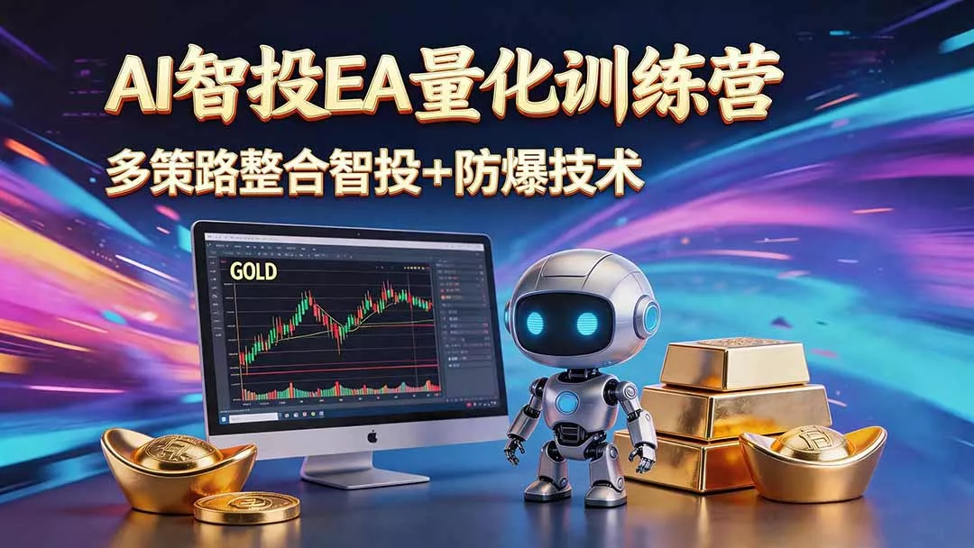 AI智投EA量化运营技术，自动化黄金操盘技术，小白也可以轻松上手日入1000+ - 项目资源网
