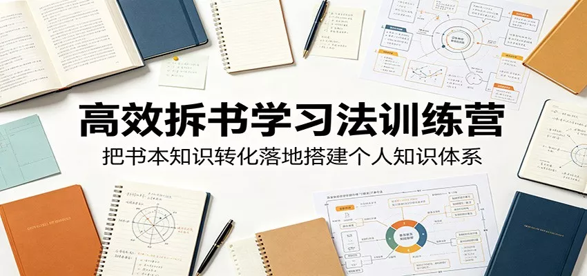 高效拆书学习法训练营，把书本知识转化落地搭建个人知识体系 - 项目资源网